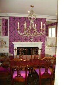 painters toronto image sample wallpapered dining room