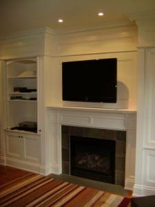 painters toronto painted fireplace