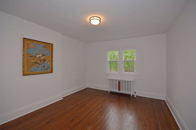 Bedroom painted all white